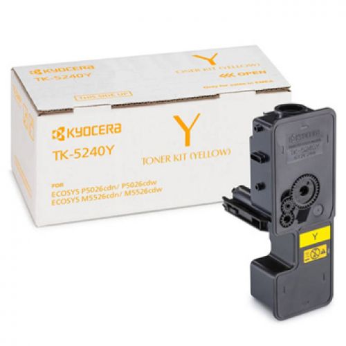 Toner Ecosys M5526/P5026 (TK5240Y) Amarelo , KYOCERA/MITA , KYOTK5240Y , 632983036907